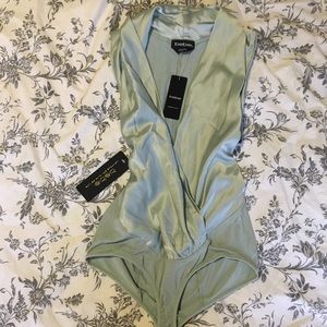 NWT Silk Bebe Bodysuit